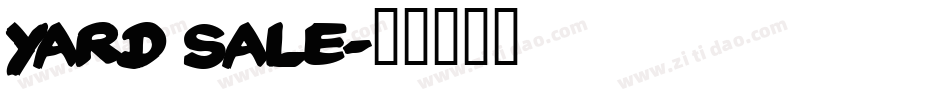 Yard Sale字体转换